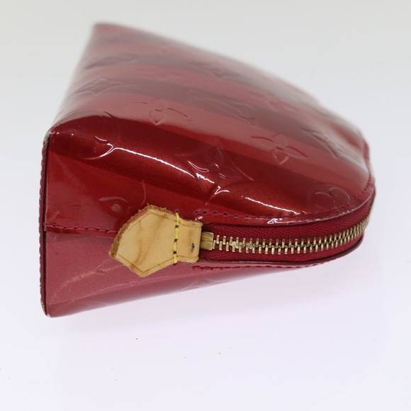 LOUIS VUITTON Vernis Rayure Pochette Cosmetic Pomme D'amour M91721 LV Auth 76184 - Picture 4 of 16